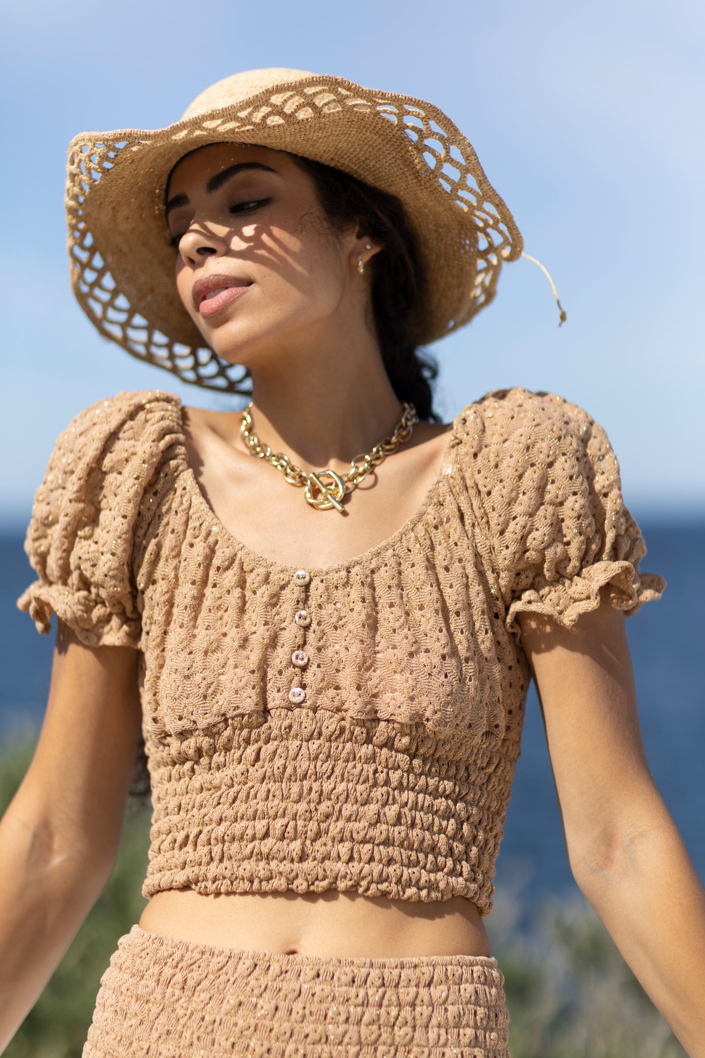 Kia Knit Top Camel