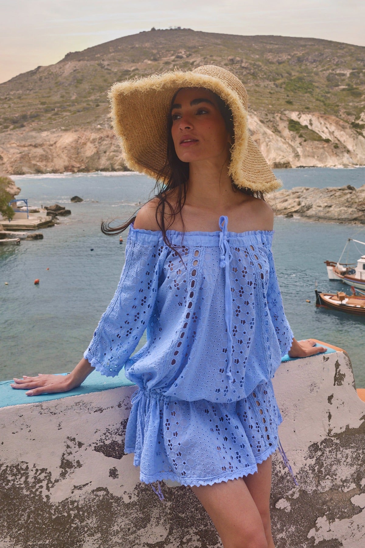 Antalia Cotton Dress Lavender