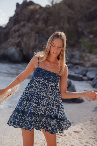 Lolita Lurex Dress Indigo