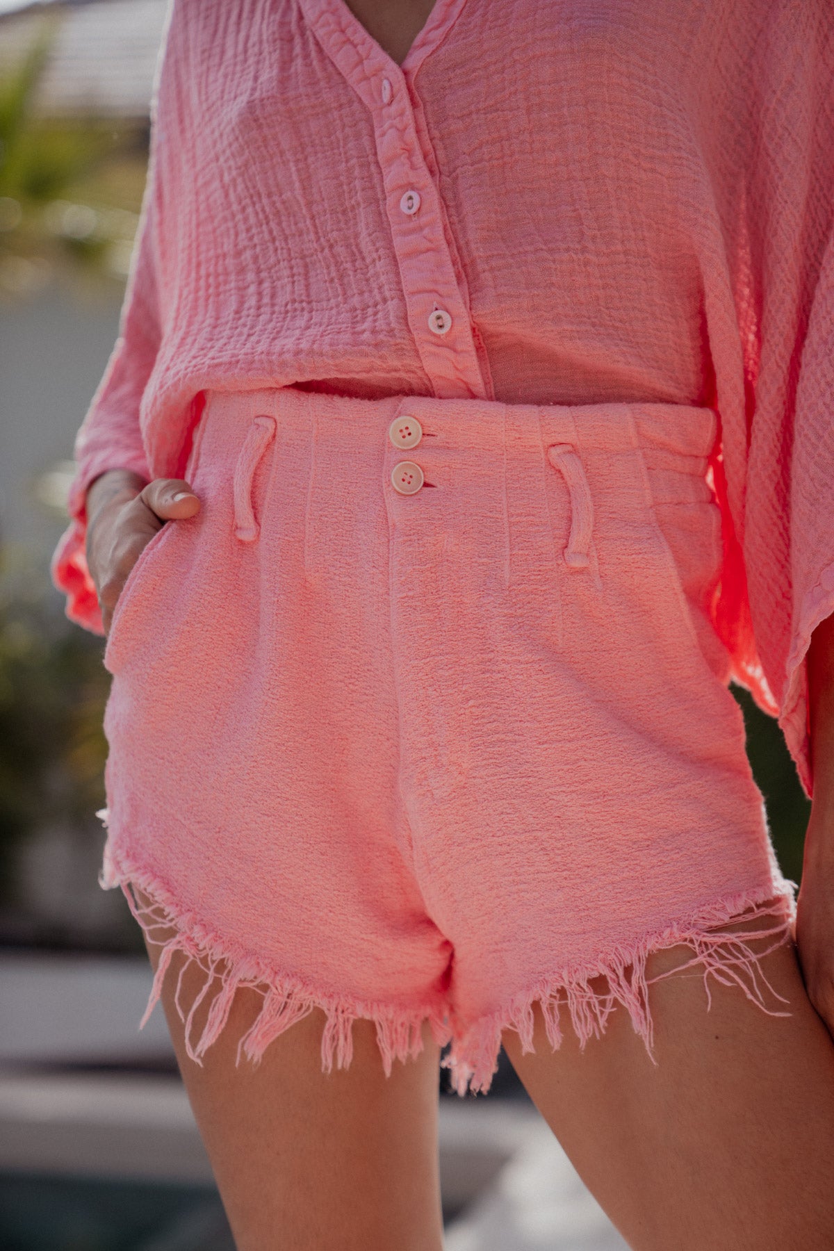 Fiesta Cotton Shorts Pink