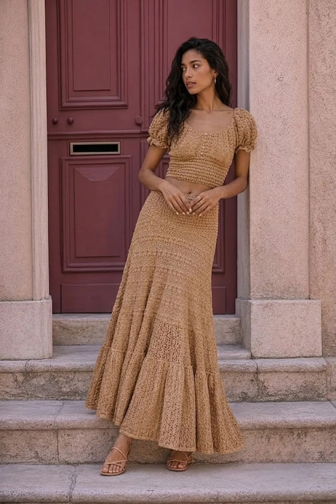Zelda Knit Skirt / Dress Camel Camel / S