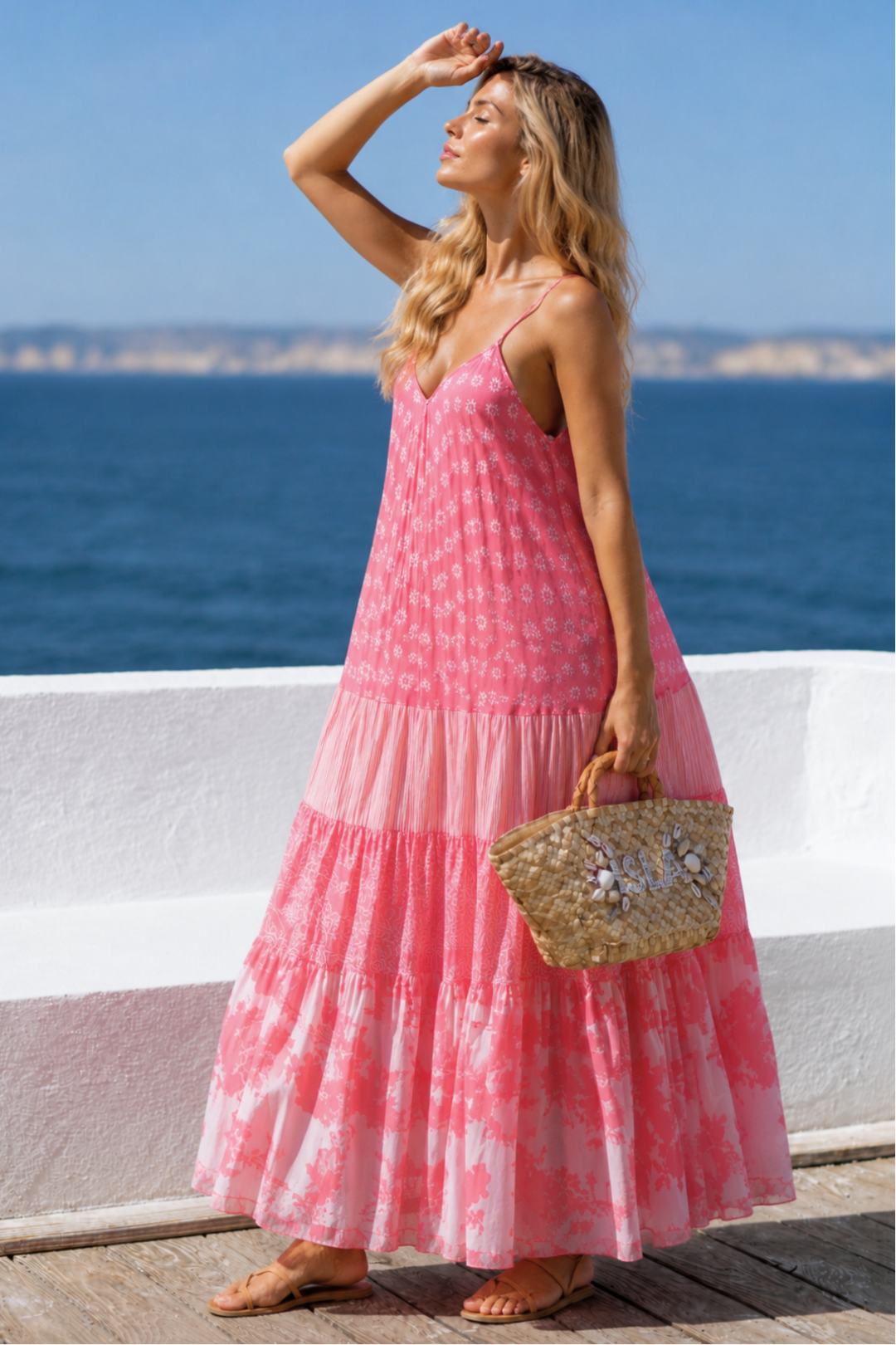 Melonia Cotton Dress Pink – Sunday St Tropez
