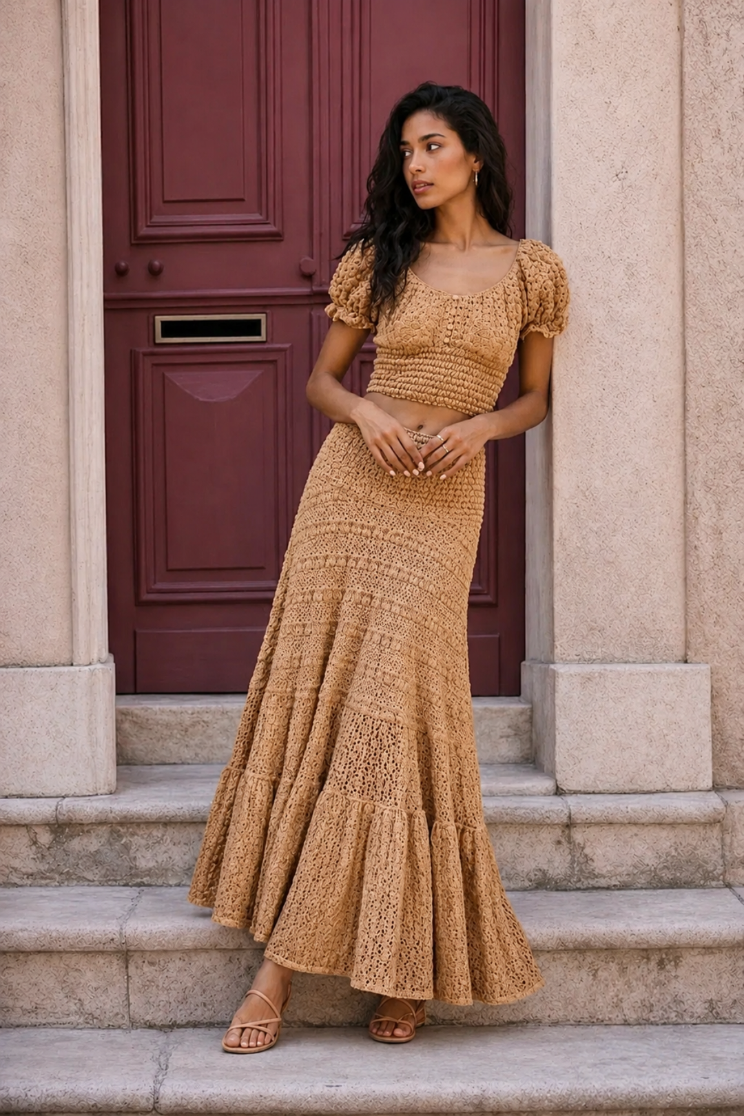 Zelda Knit Skirt / Dress Camel Camel / M