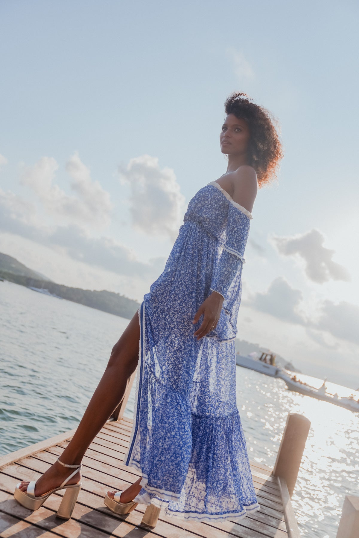 Evana Dress Indigo