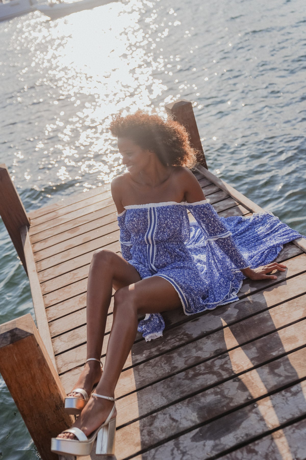 Evana Dress Indigo