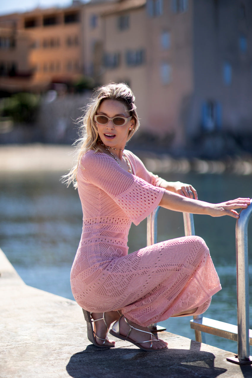 knit dress pink Merida Knit Dress Pink Pink / M