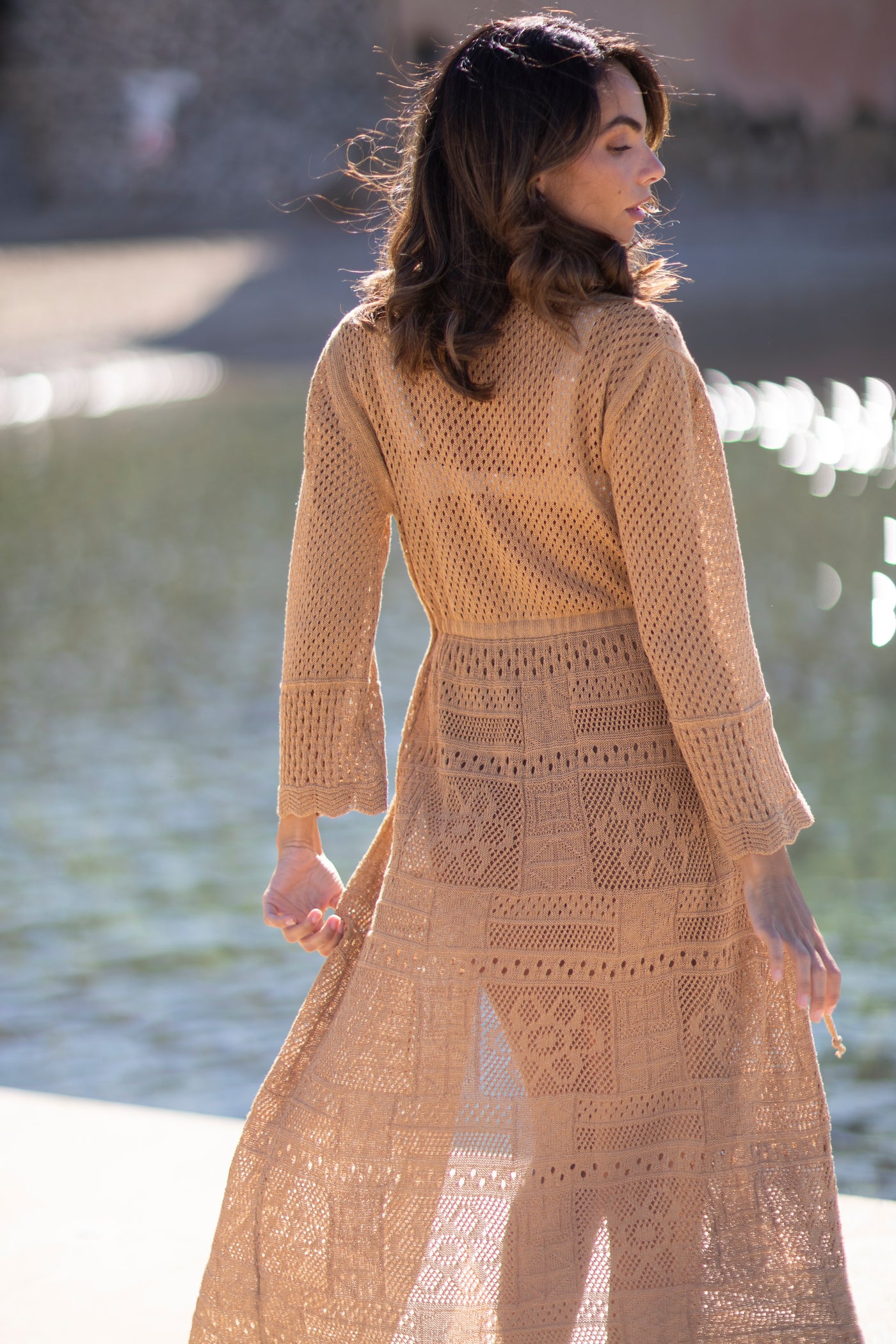 Gipsy Knit Kimono Caramel – Sunday St Tropez