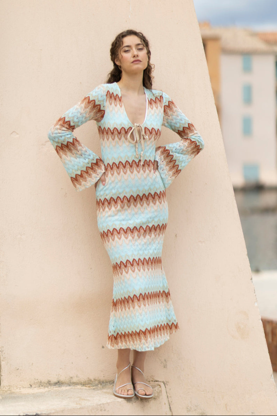 Evamari Knit Dress Indian Sunday St Tropez Evamari Knit Dress Indian Sunday St Tropez