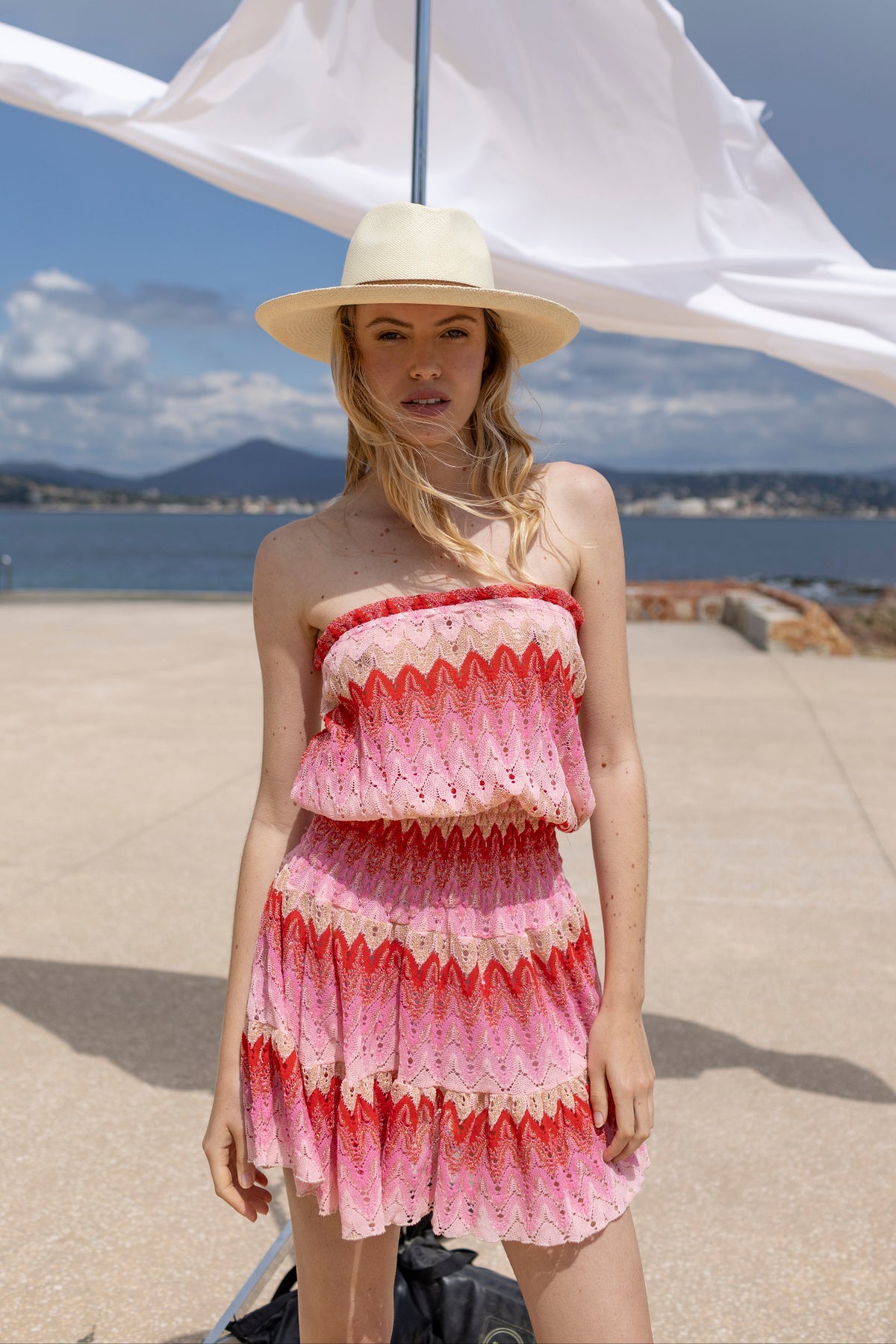 Robe Malibu en Maille Rouge