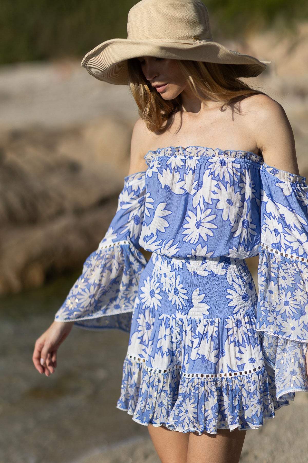 Cecilia Daisy Dress Blue Cecilia Daisy Dress Blue
