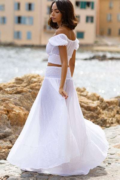 Jupe Zelda Coton Blanche