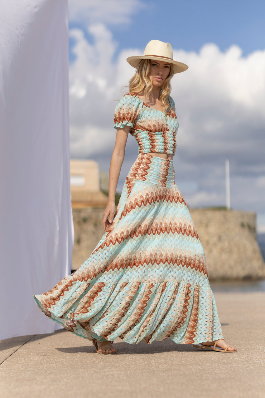 Zelda Knit Skirt Indian