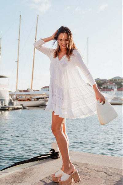 Robe Bella Ciao Lin Blanc