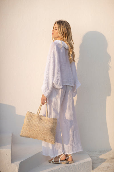 Simba Linen Pants White