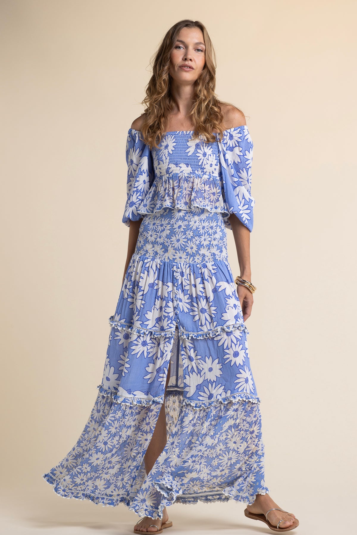 Antonella Daisy Skirt Blue