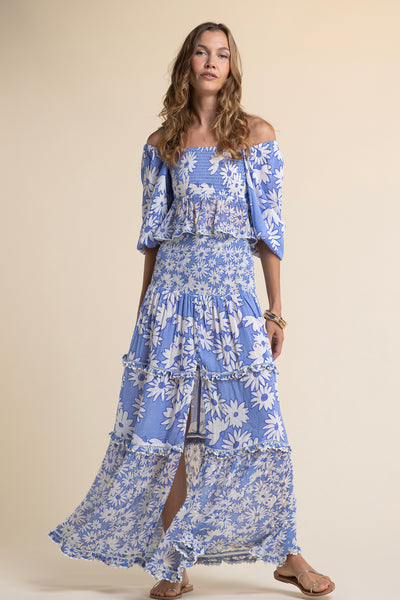 Antonella Daisy Skirt Blue