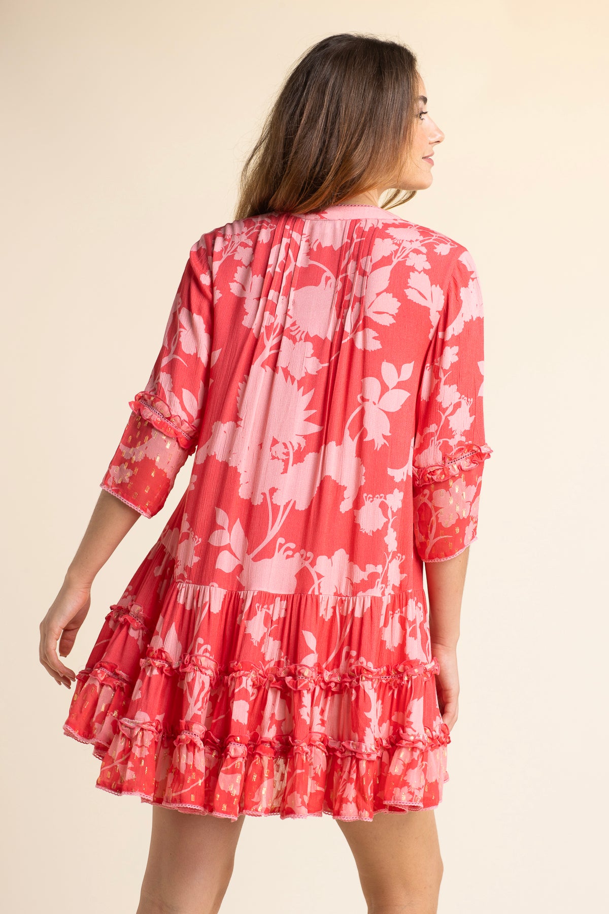 Bella Ciao Flower Dress Red