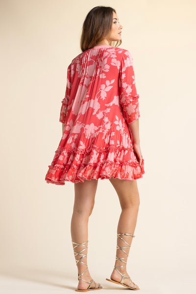 Bella Ciao Flower Dress Red