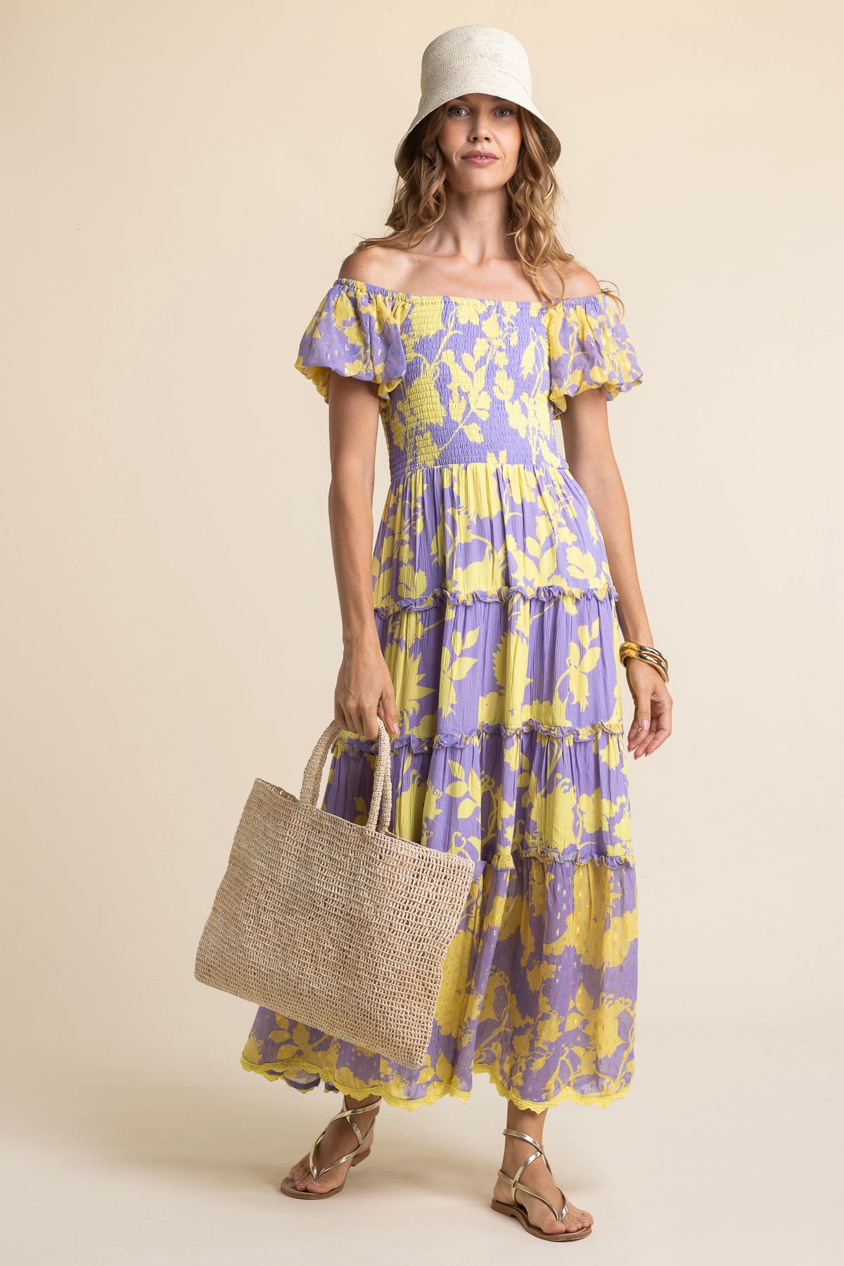 Lola Flower Dress Purple