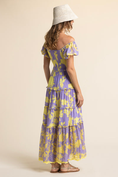 Lola Flower Dress Purple
