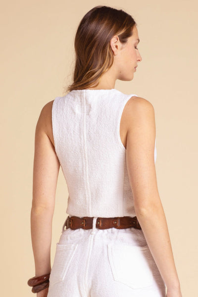 Cleo Cotton Top White