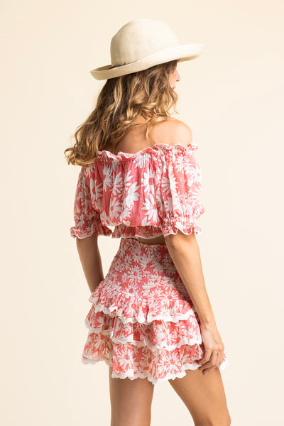 Anastasia Daisy Skirt Blush
