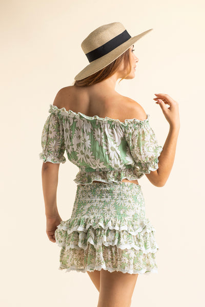 Anastasia Daisy Skirt Almond
