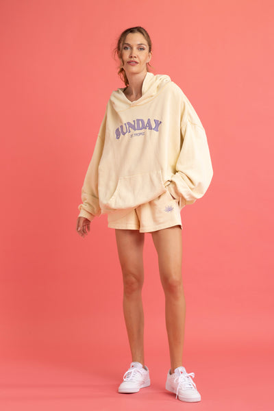 Sweat à capuche Manama Jaune
