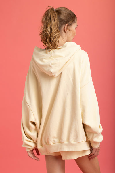 Sweat à capuche Manama Jaune
