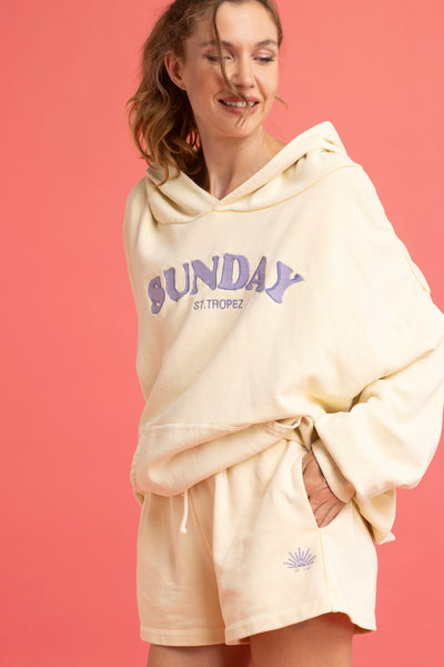 Sweat à capuche Manama Jaune