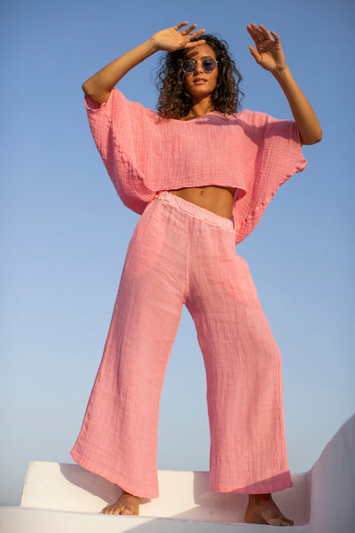 Amari Linen Pants Pink