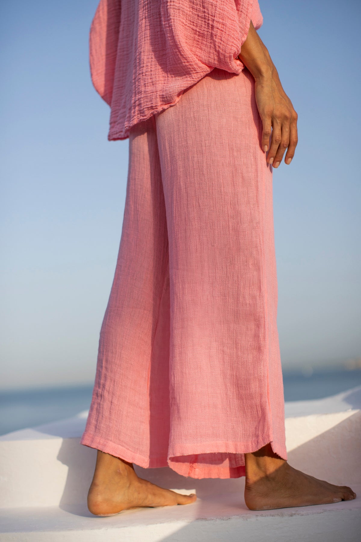 Amari Linen Pants Pink