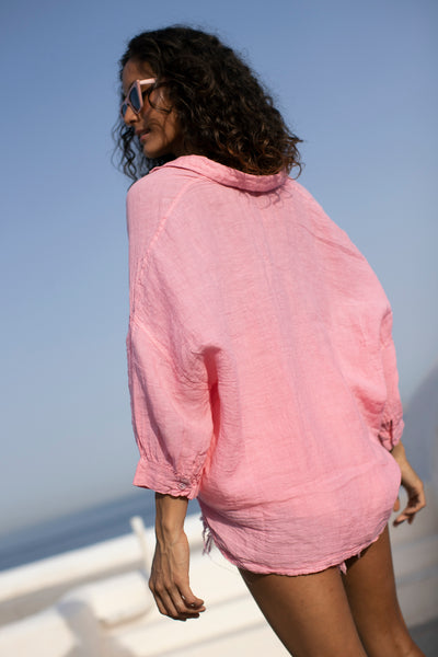 Planteur Linen Top Pink