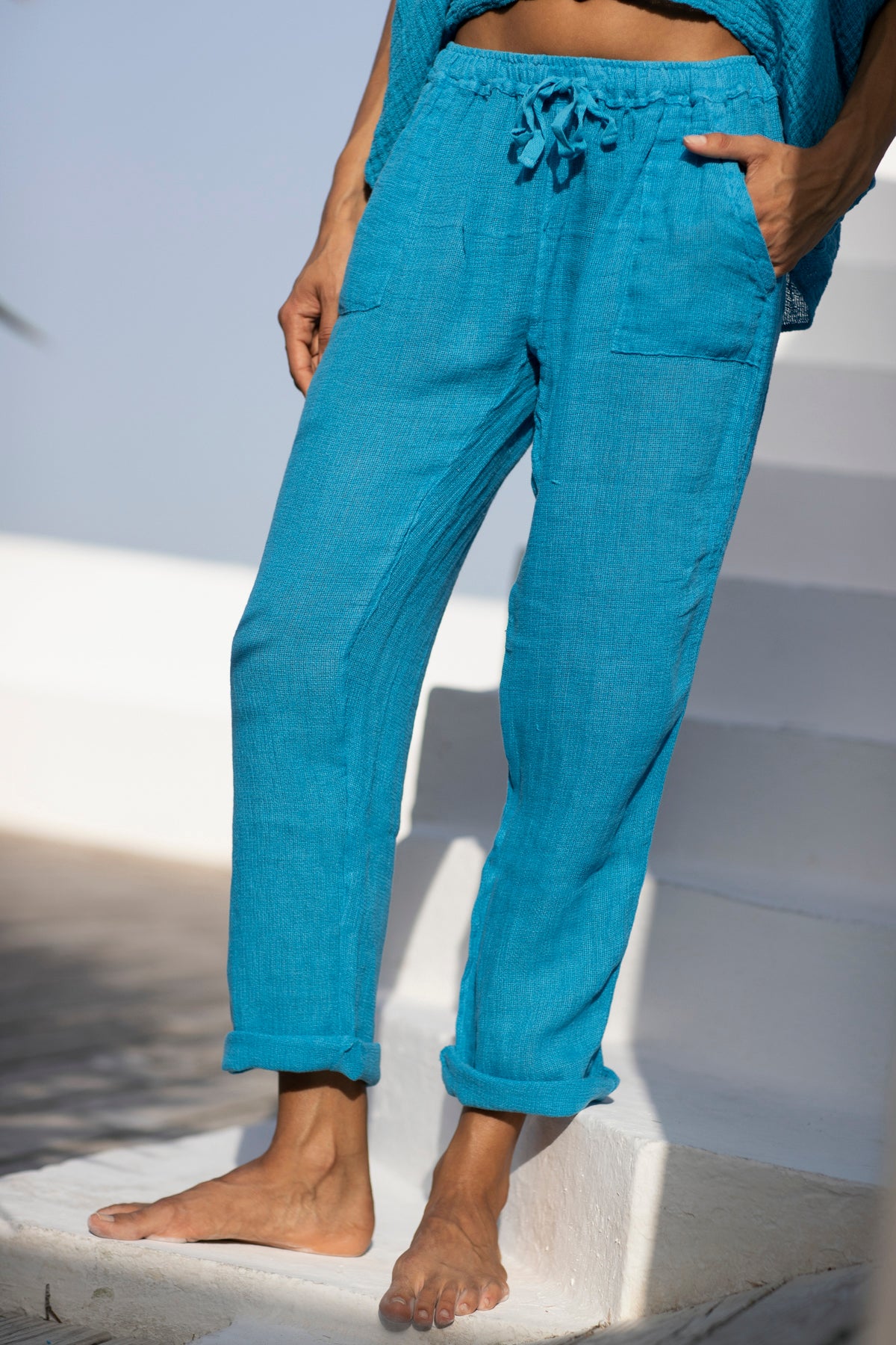 Pantalon Commando Lin Turquoise