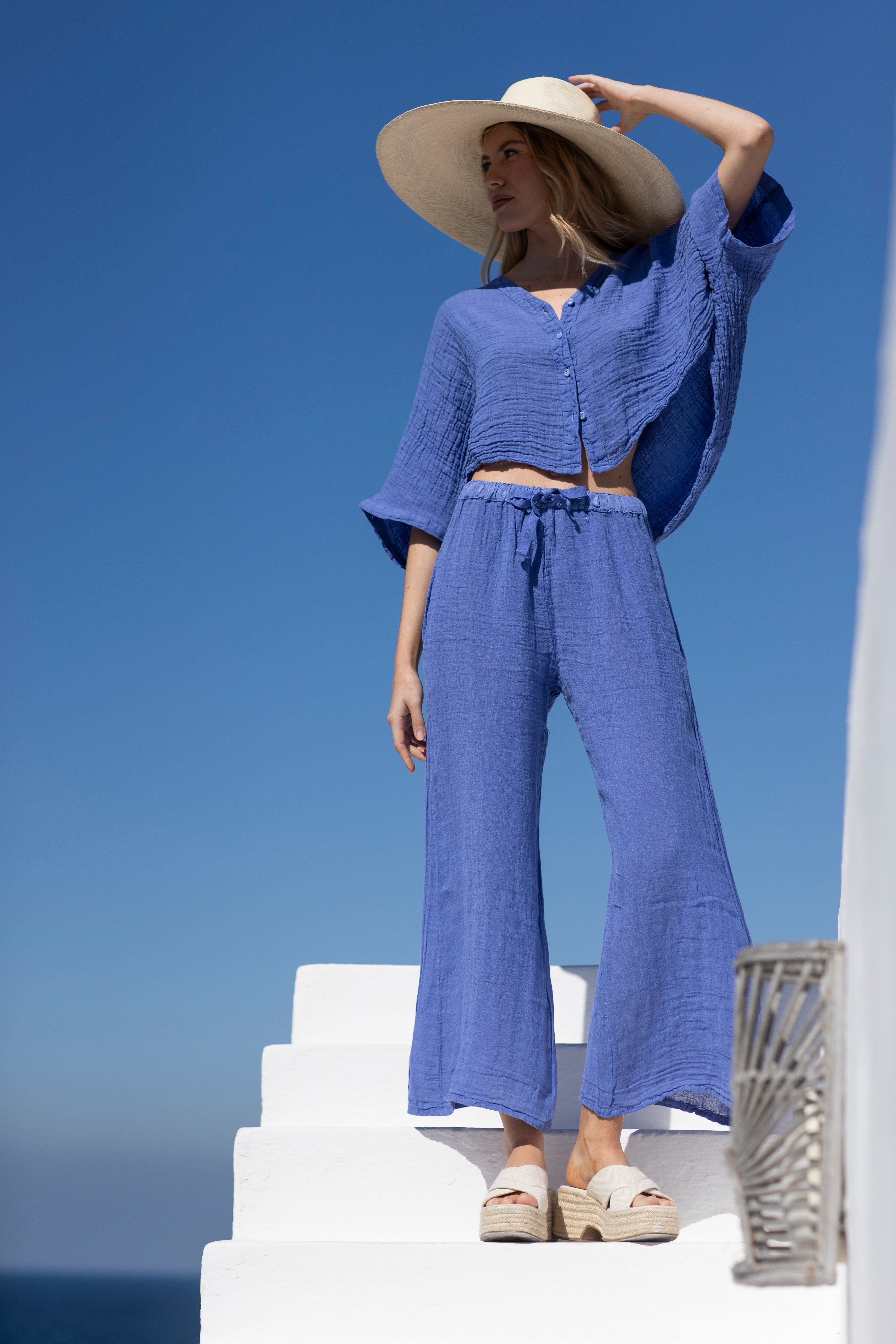 Simba Linen Pant Persian – Sunday St Tropez