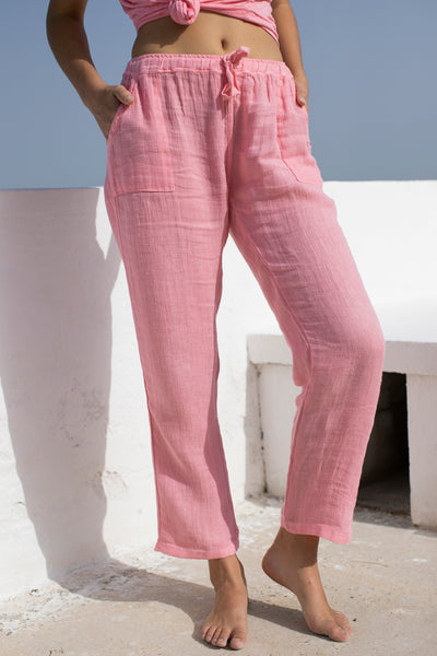 Commando Linen Pants Pink