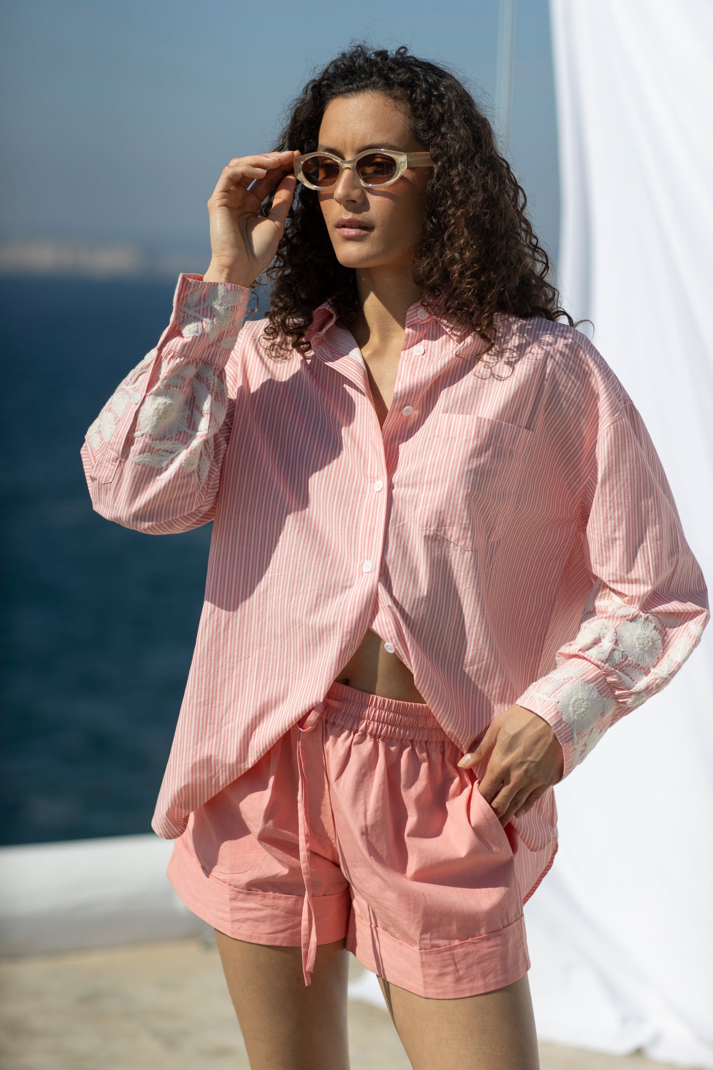 Chili Striped Shirt Rosa