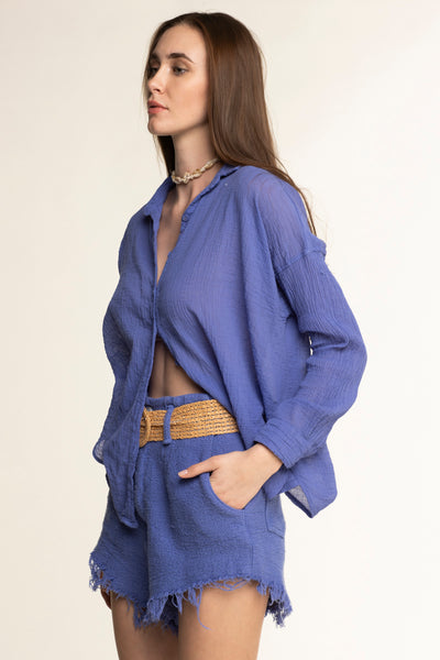 College Cotton Shirt Persian