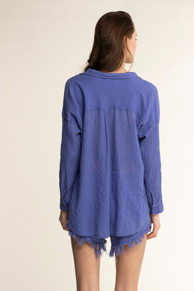 College Cotton Shirt Persian