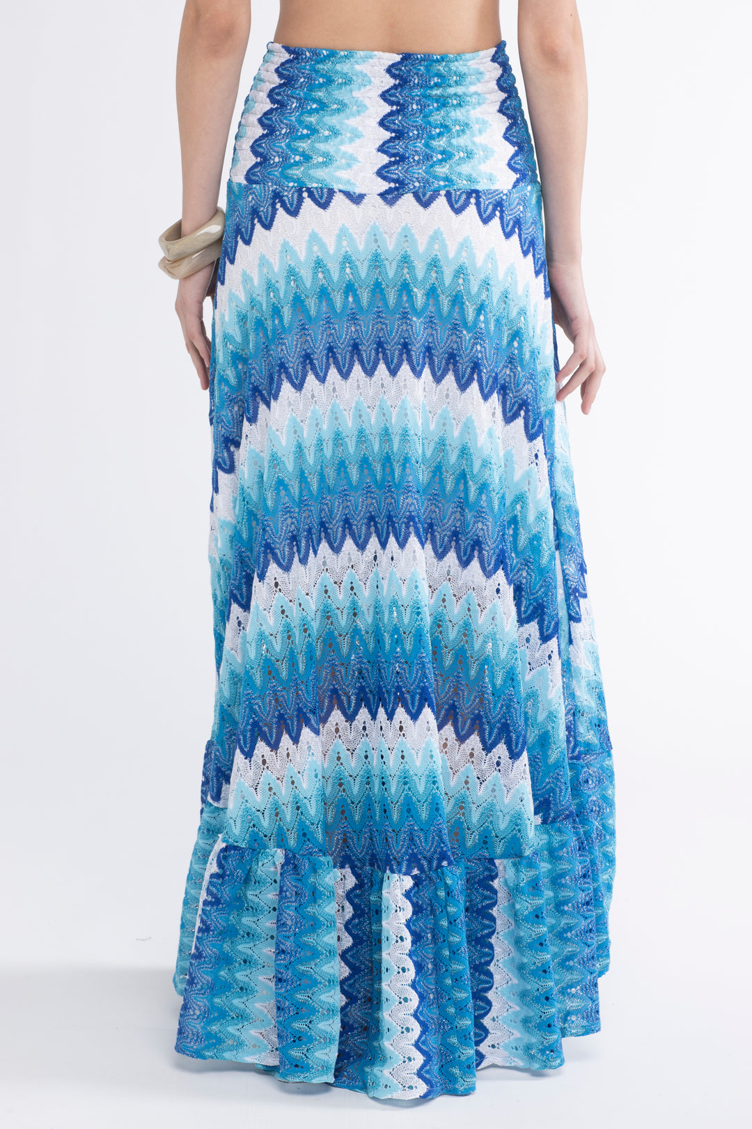 INDIGO + JAPANESE INK WRAP SKIRT – THE SHOP YOHJI YAMAMOTO