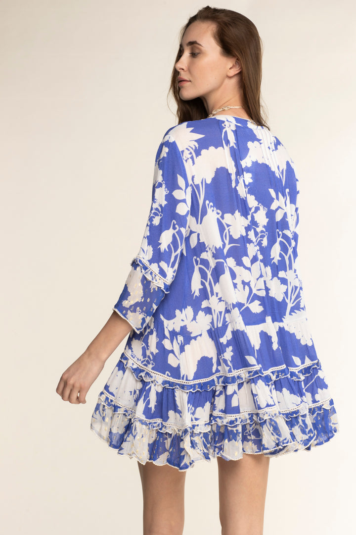 BELLA Chouchou Large Blue♡ Bella Ciao Flower Dress Blue – Sunday St Tropez