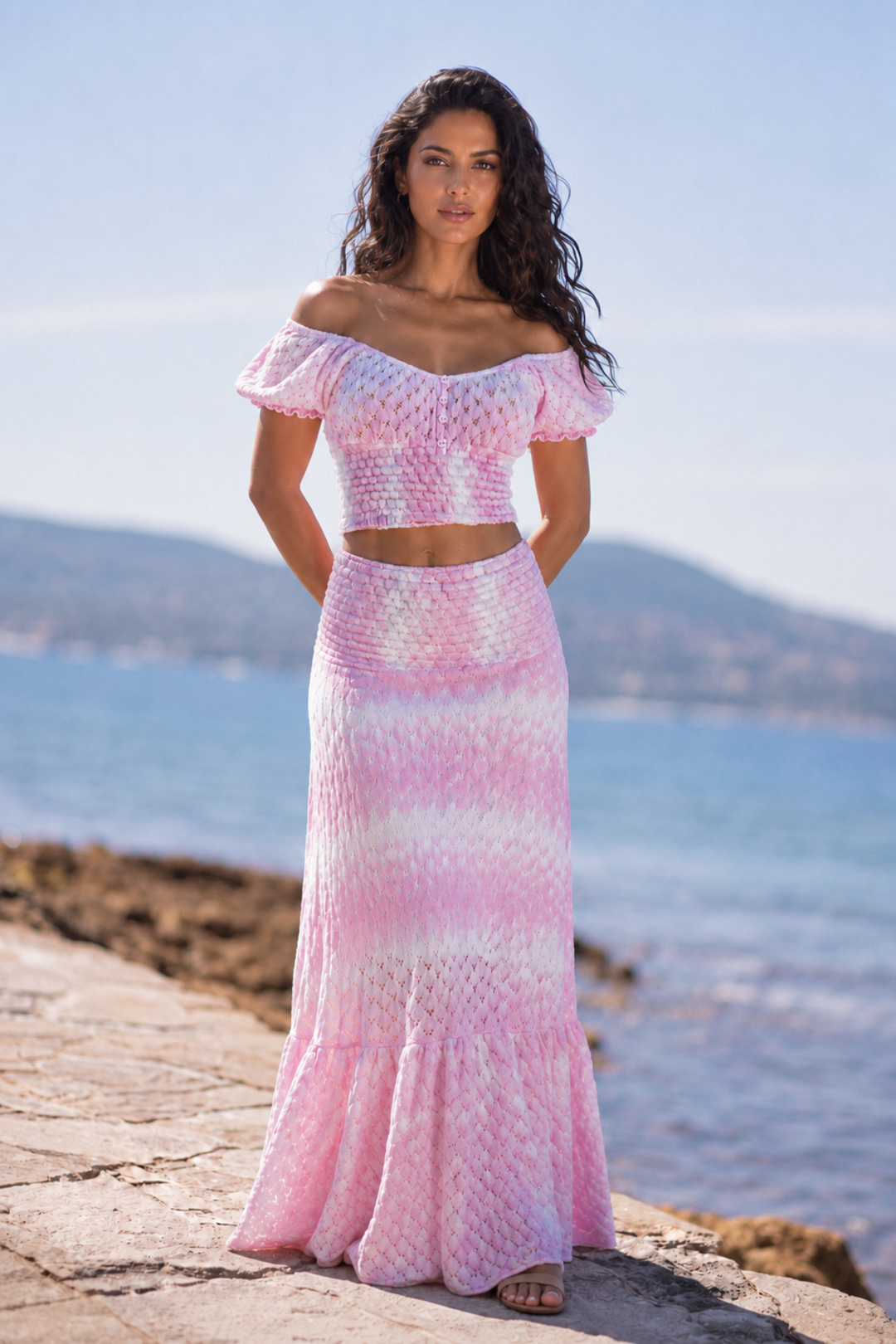 farm rio cream winter garden ruffle maxi dress Sand Majestic Ruffled Elegant Beaded Lace Light This berry Remove Ghost Stock 15Apr US EU/UK Size:14