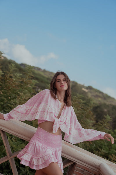 Battavia Spring Skirt Pink