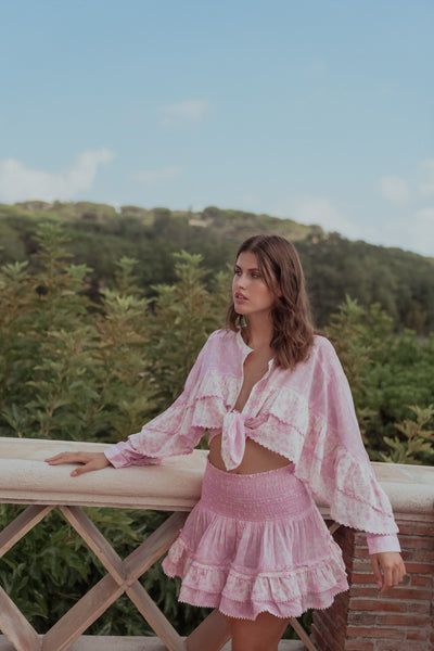 Battavia Spring Skirt Pink