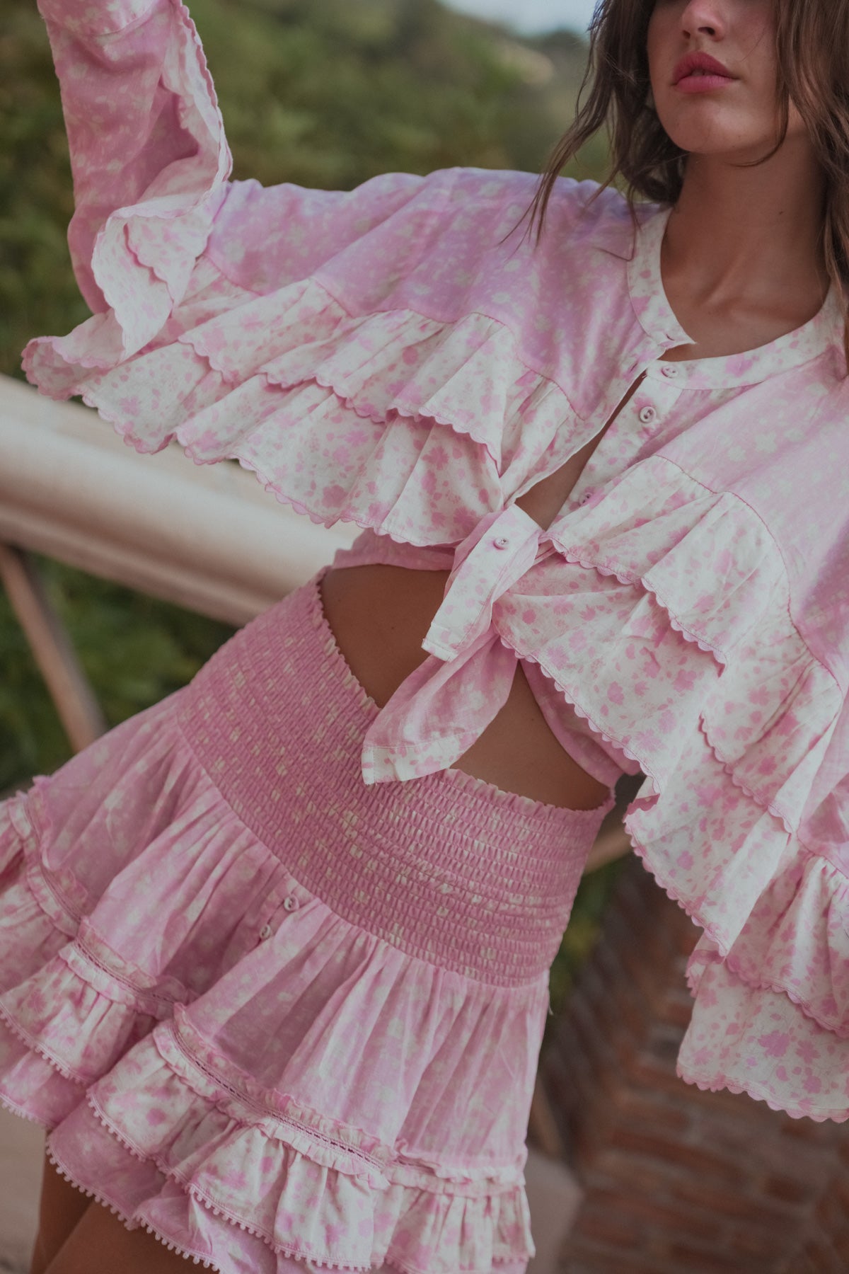 Battavia Spring Skirt Pink