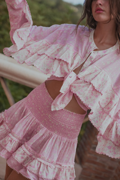 Battavia Spring Skirt Pink