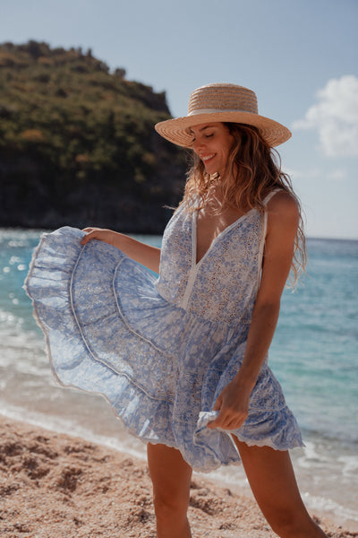 Marylin Modal Dress Light Blue