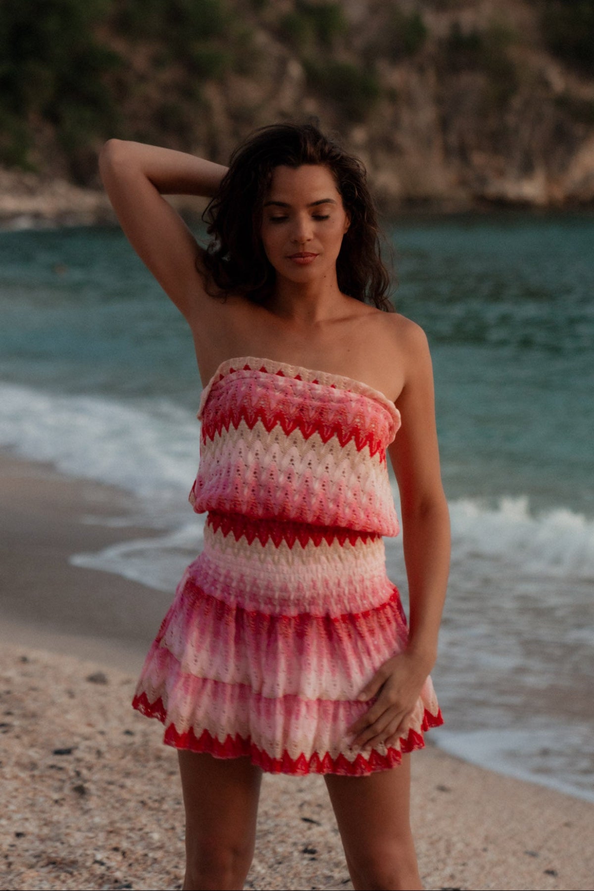 Malibu Knit Dress Red Malibu Knit Dress Red