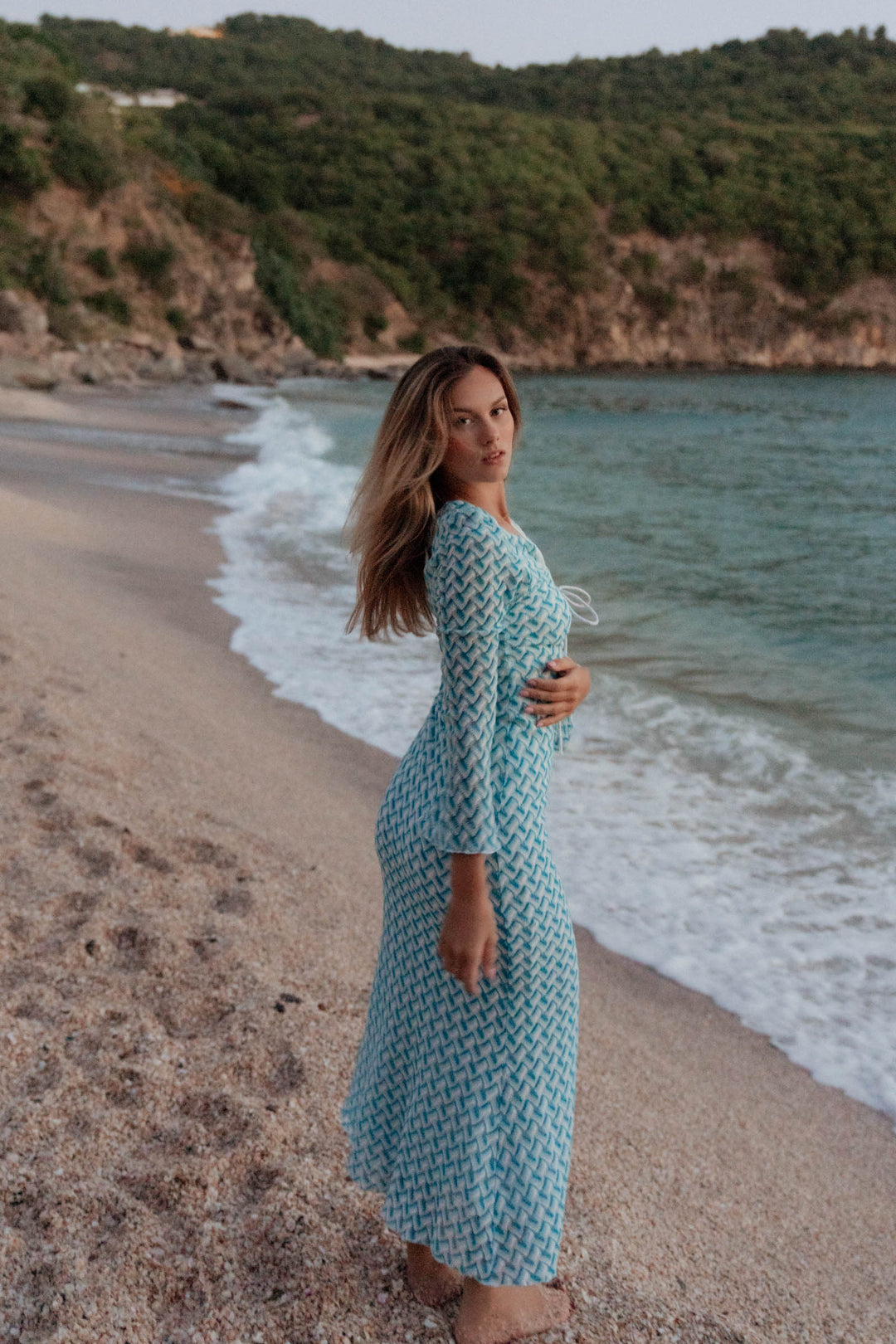 Evamari Knit Dress Turquoise Turquoise / S Evamari Knit Dress Turquoise Turquoise / S