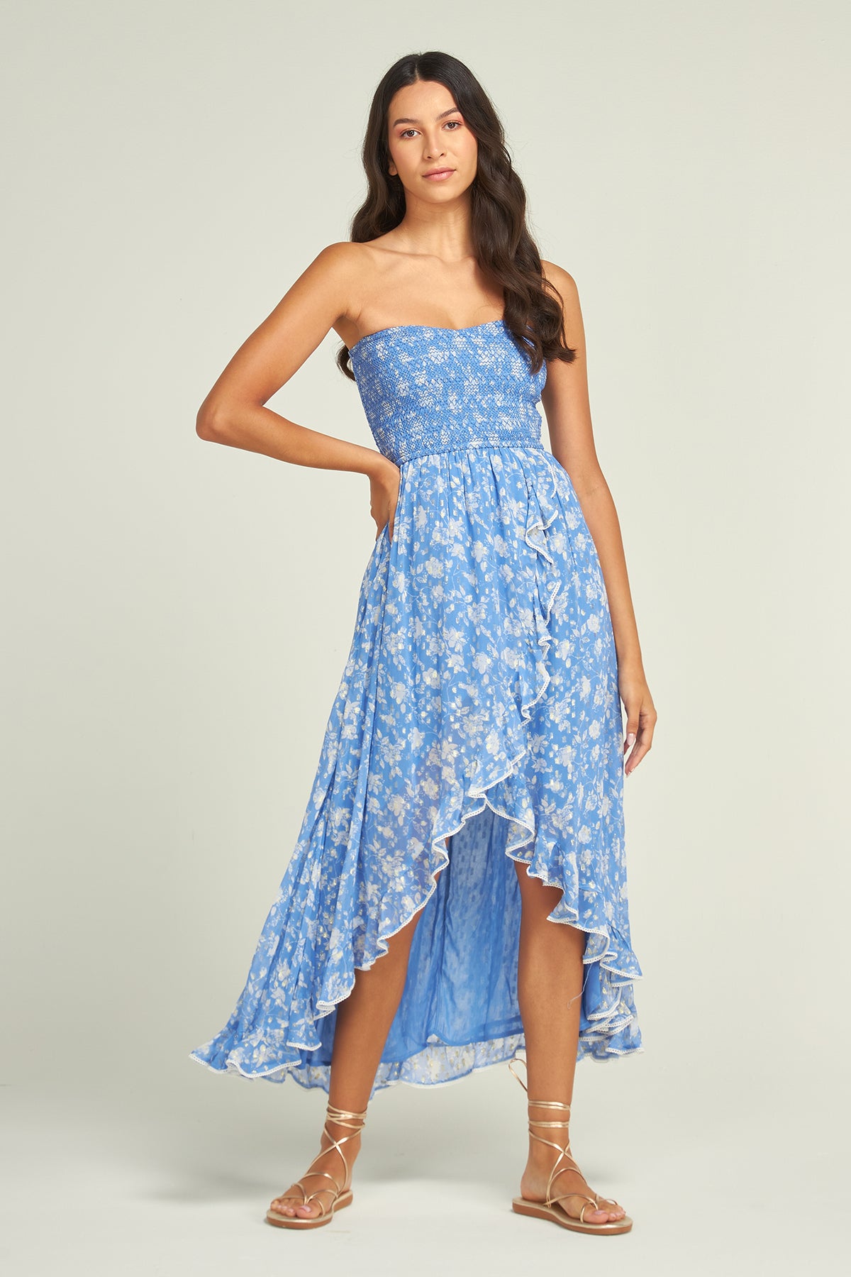 Marley Flower Dress Blue